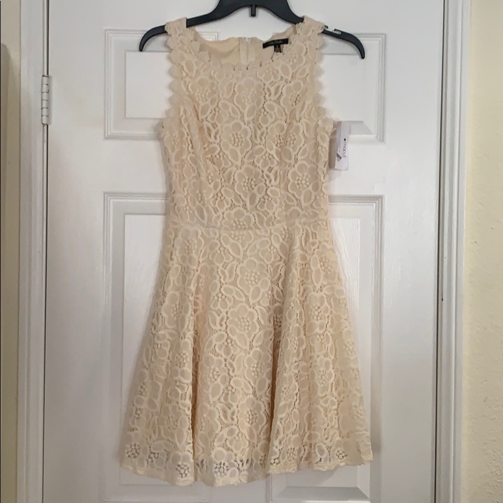 City Studio cream color size 5 dress Brand New